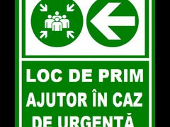 Placuta pentru loc de adunare in caz de urgenta la stanga